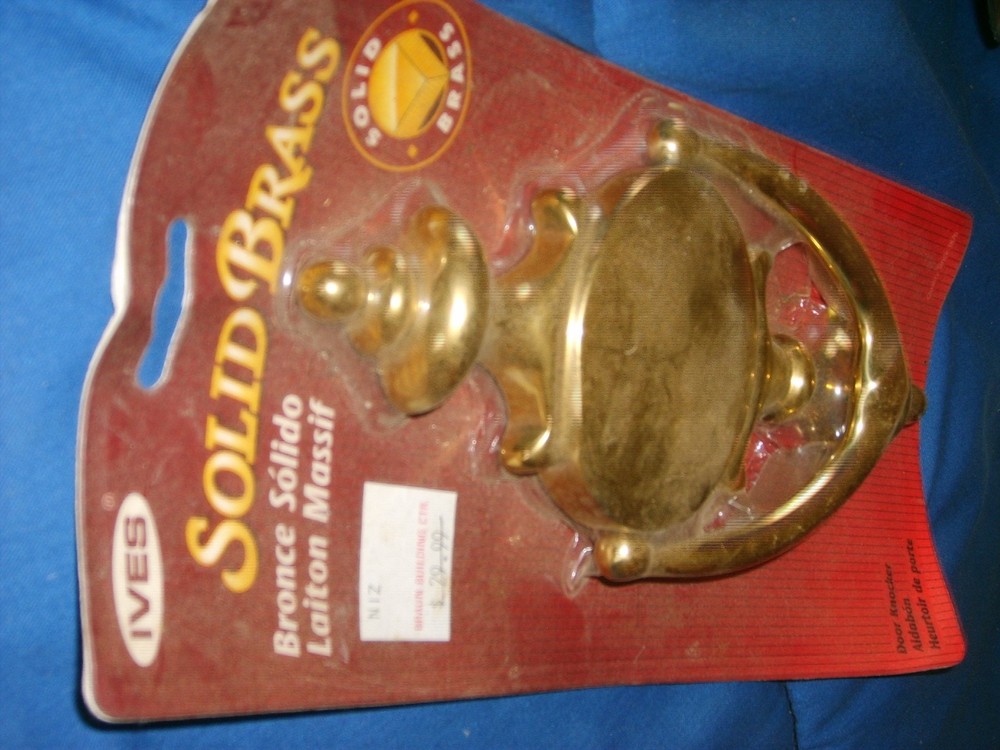solid brass door knocker 8 1/2 inch long