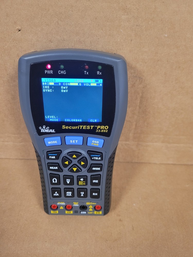 IDEAL NETWORKS 33-892 SECURITEST PRO MULTI-FUNCTION CCTV TEST (NO LEADS)