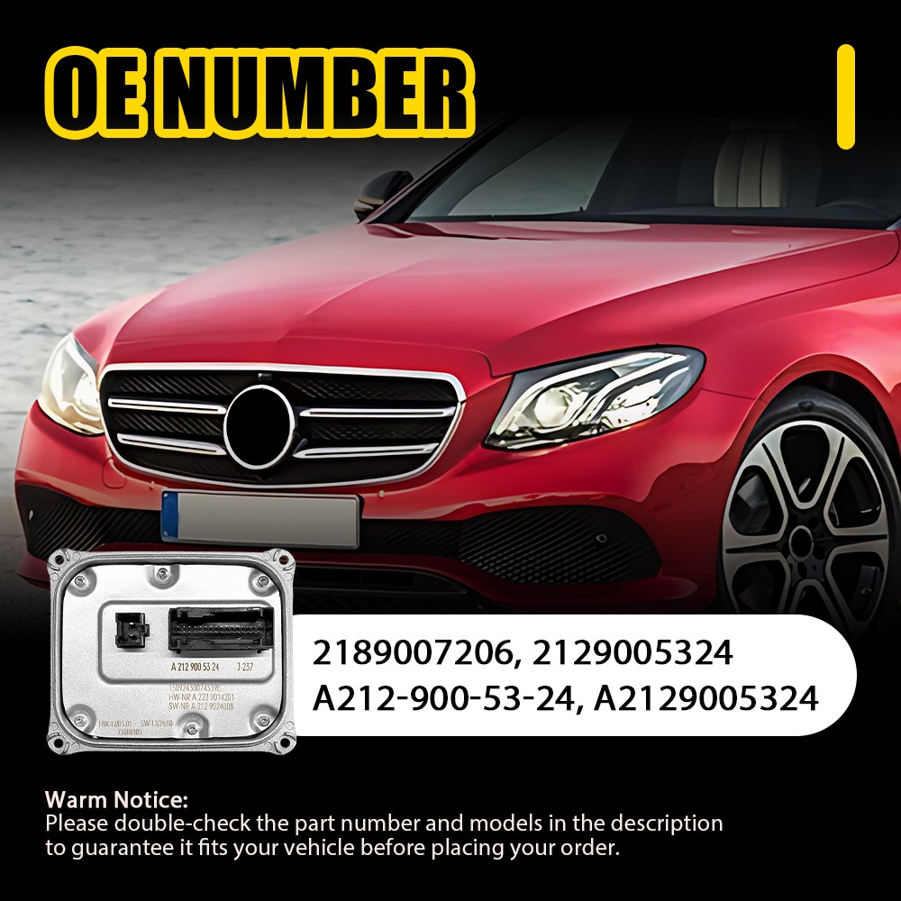 LED Headlight Ballast Control Unit Module For 2014-2016 Mercedes-Benz E-CLASS