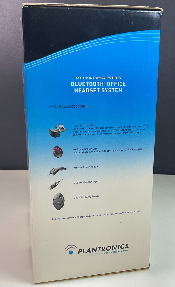 Plantronics Voyager 510S Bluetooth Office Headset System NEW