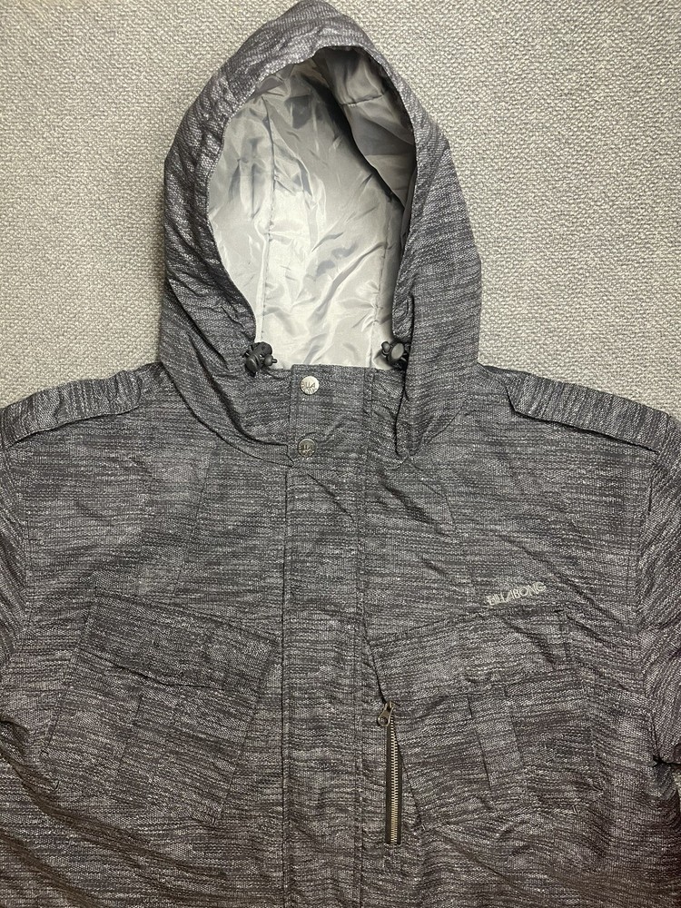 BILLABONG Men's LARGE Gray Winter Coat