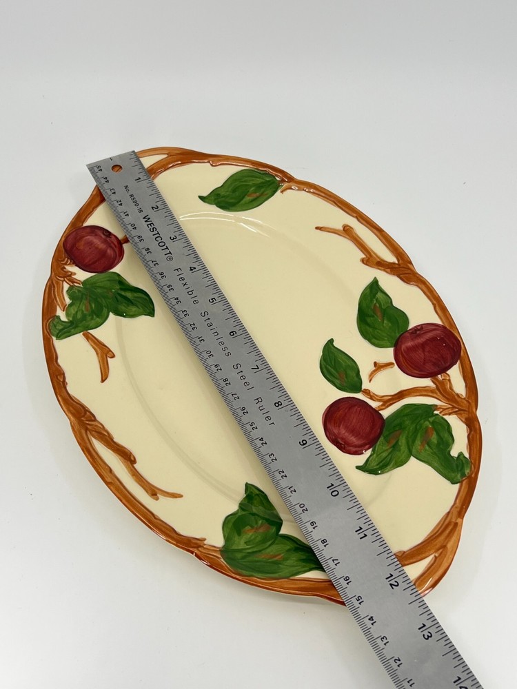 Franciscan Ware Serving Platter 12” Apple Pattern Vintage / Made in England 1995