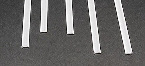 Plastruct Channel Styrene 3/16 (5) - Model Scratch Building Plastic Strips