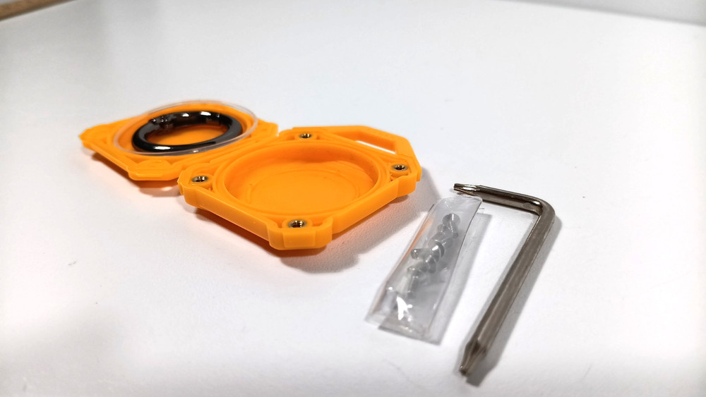Orange Waterproof AirTag Case Dovick