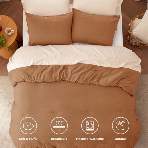 King Size Comforter Set, Pumpkin Soft Prewashed King(104"x90") 25 - Pumpkin