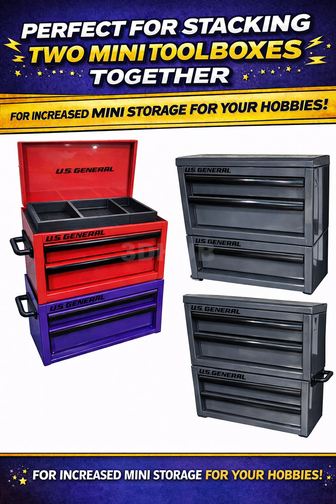 US General Mini Toolbox Riser for Stacking multiple Mini Toolboxes