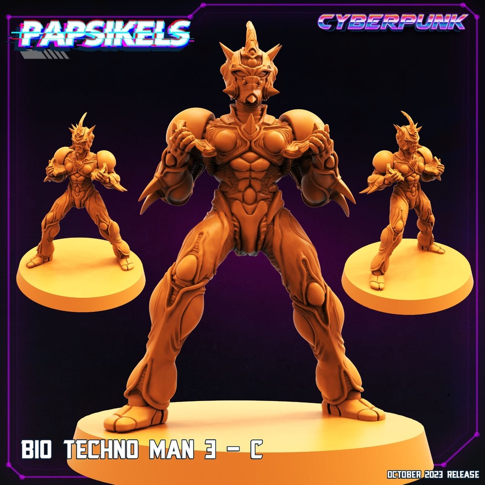 Bio Techno Man 3-C 32mm Papsikels Miniature Guyver