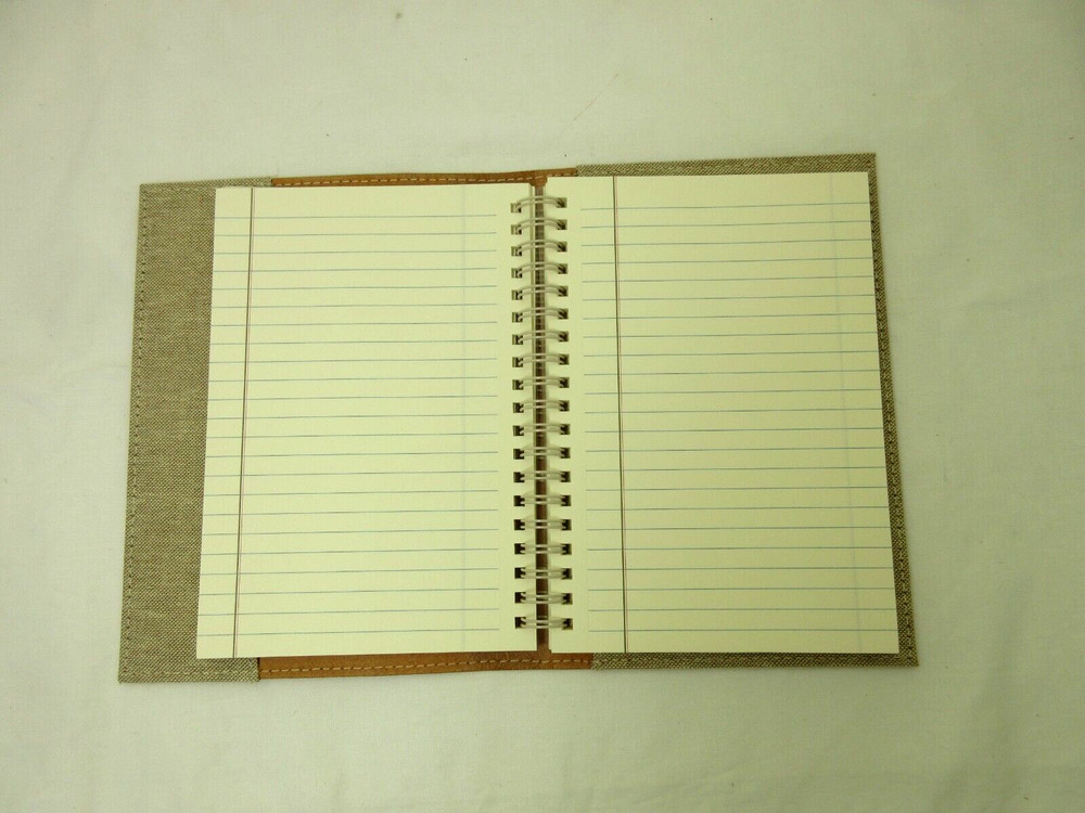 Metropolis Graphic Image 7" Refillable Notebook Leather Cover Spiral Insert