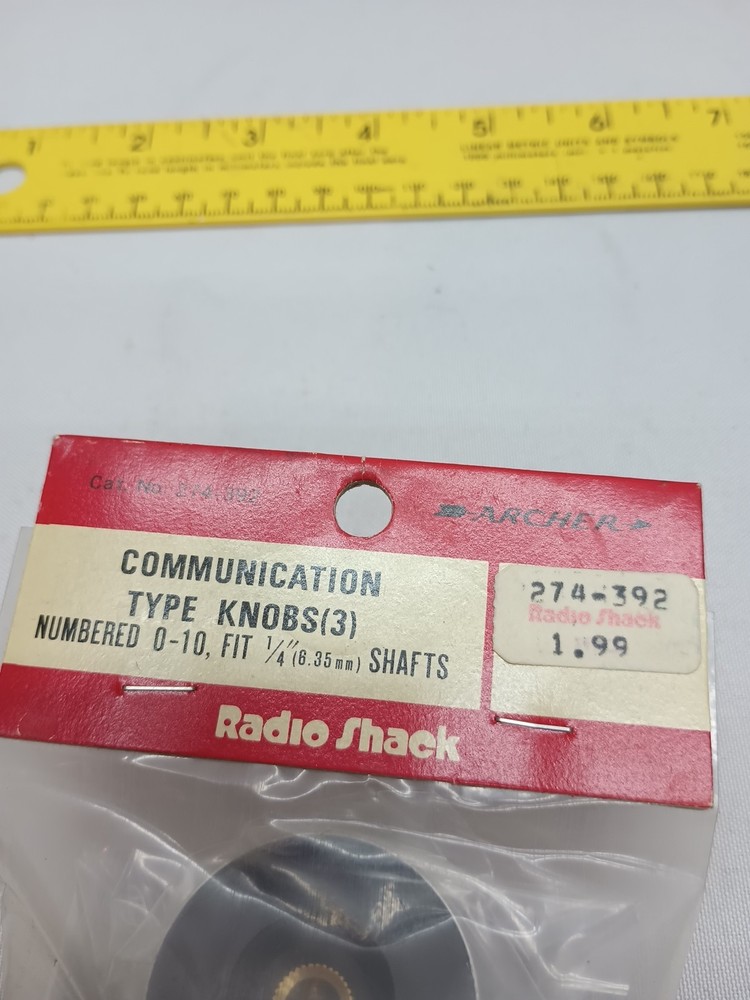 Archer 274-392 Communication Type Knobs (Pack of 3)