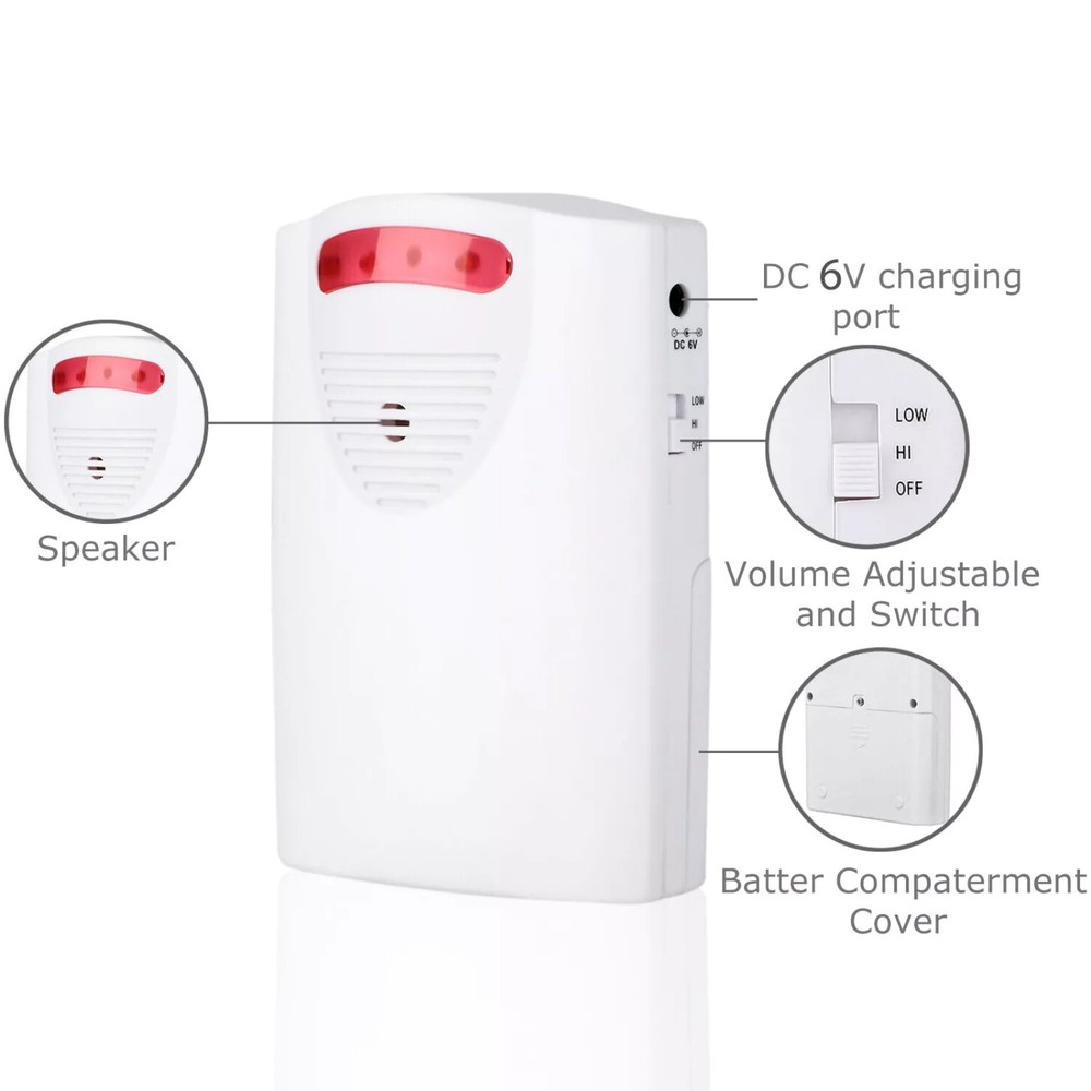 New 45° Infrared Motion Sensor Home Garage Alert Security System