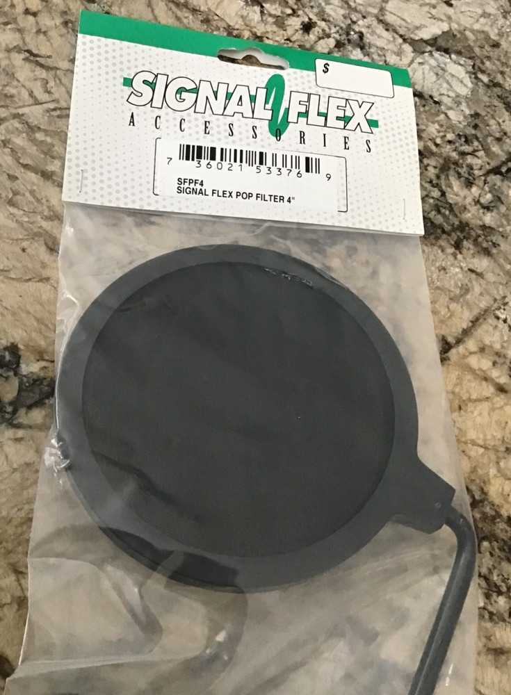 SIGNAL FLEX MICROPHONE MODEL SFPF4 POP FILTER 4" NEW!