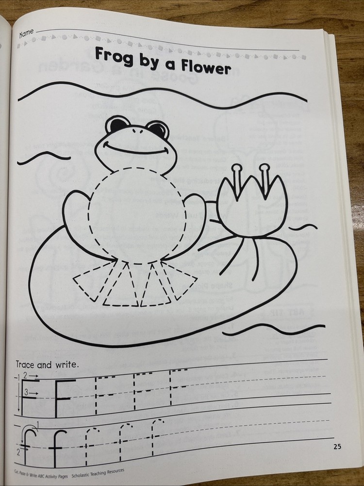 Cut, Paste And Write Abc Activity Pages, Scholastic, Pre-K /1 Teacher Resource