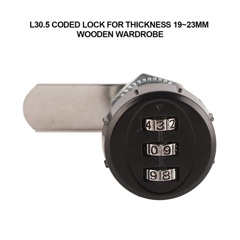 Combination Cam Lock 3 Digit Combination Latch Cabinet Combination Locks for ...