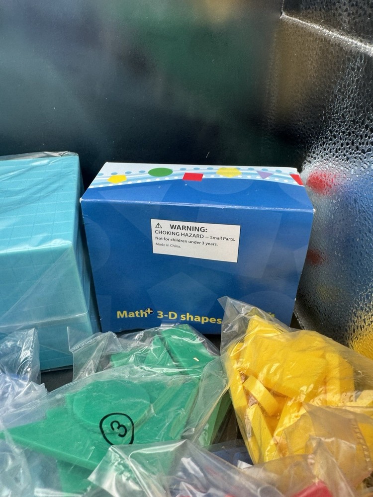 Math manipulatives lot Geometry Shapes Homeschool