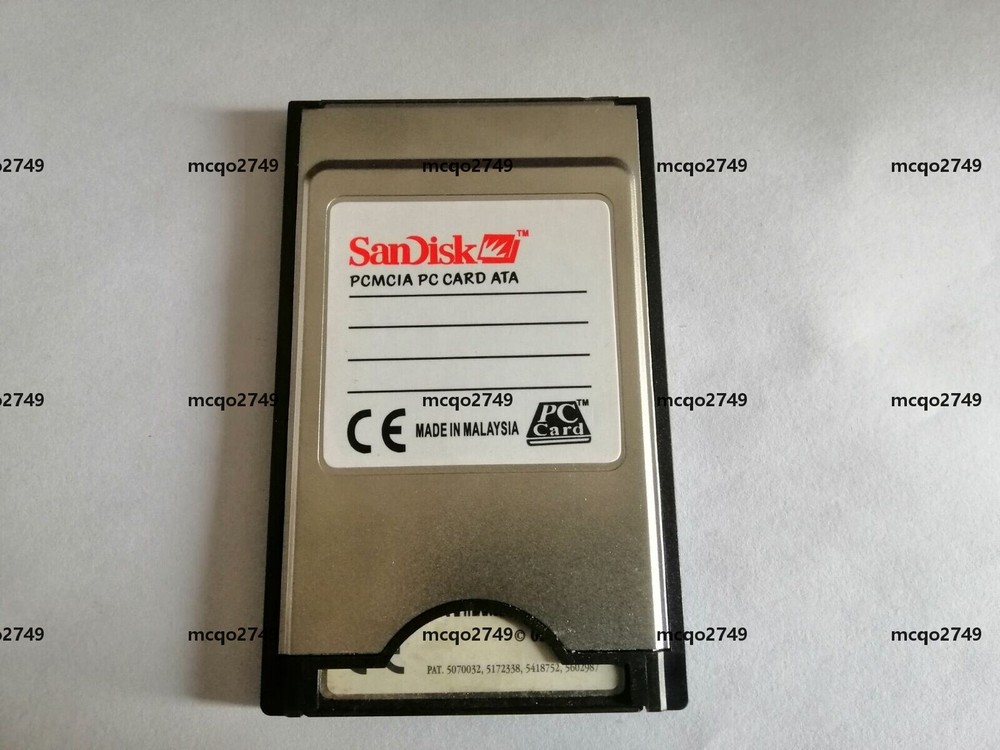 CompactFlash 16MB CF with Compact Flash Card adapter SanDisk 16M PC PCMCIA Card