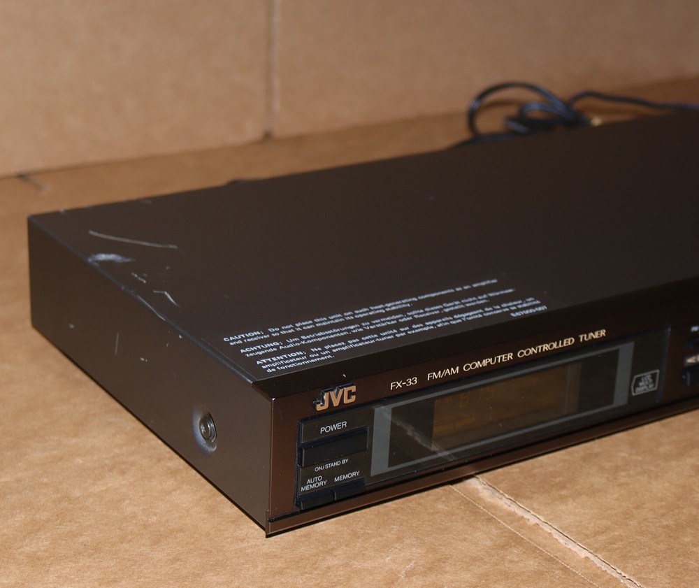 Vintage JVC FX-33BK Stereo Tuner AM/FM Computer Controlled