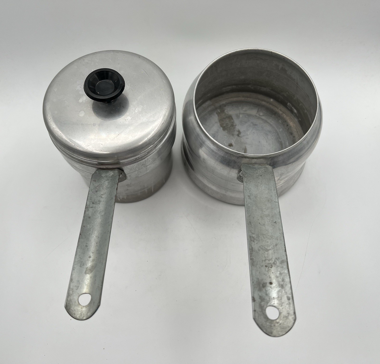 Vintage Comet Double Pot with Lid Camping Cookware Outdoor Retro Kitchen