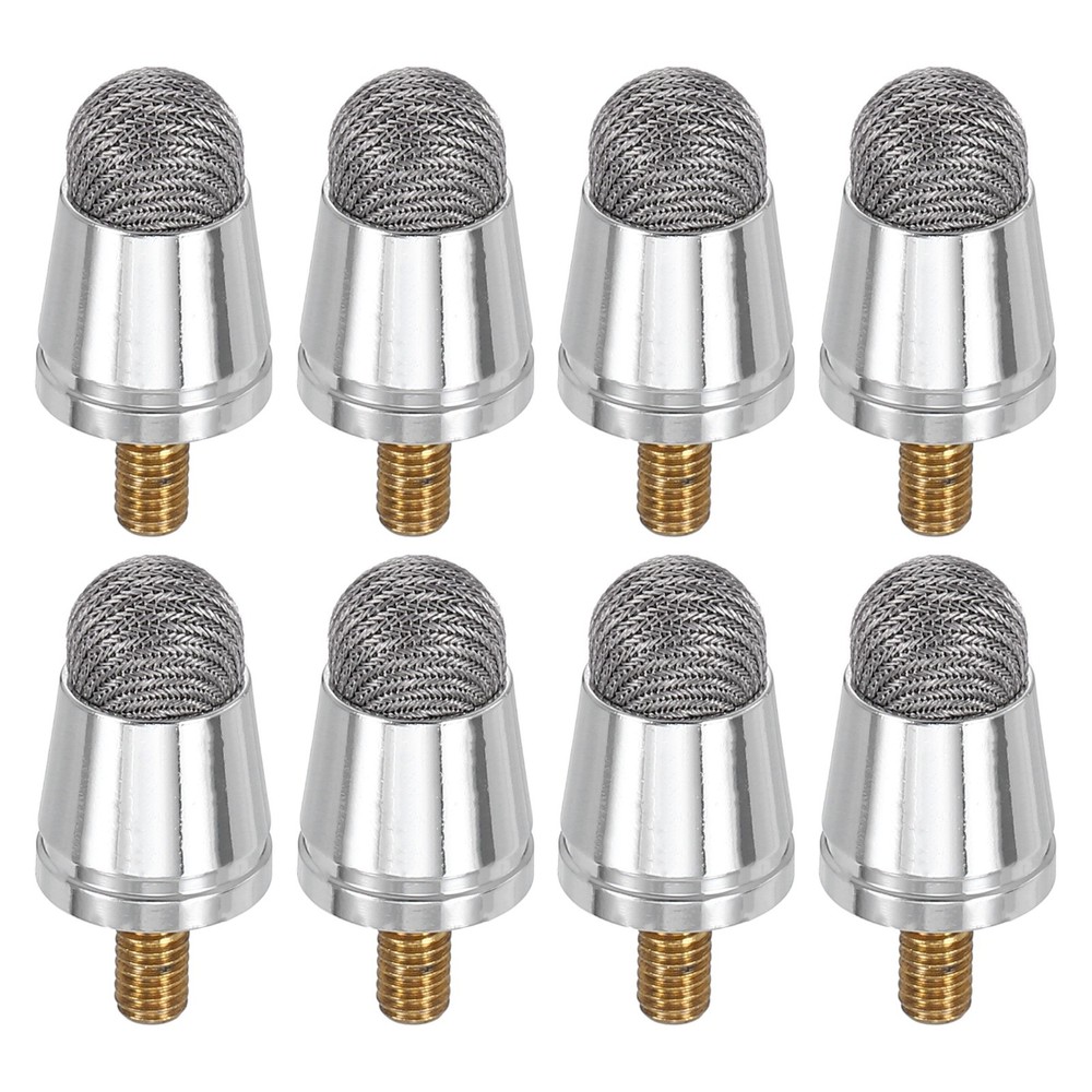 8Pcs Stylus Pen Fiber Tips 8mm Conductive External Thread Replacement, Gray