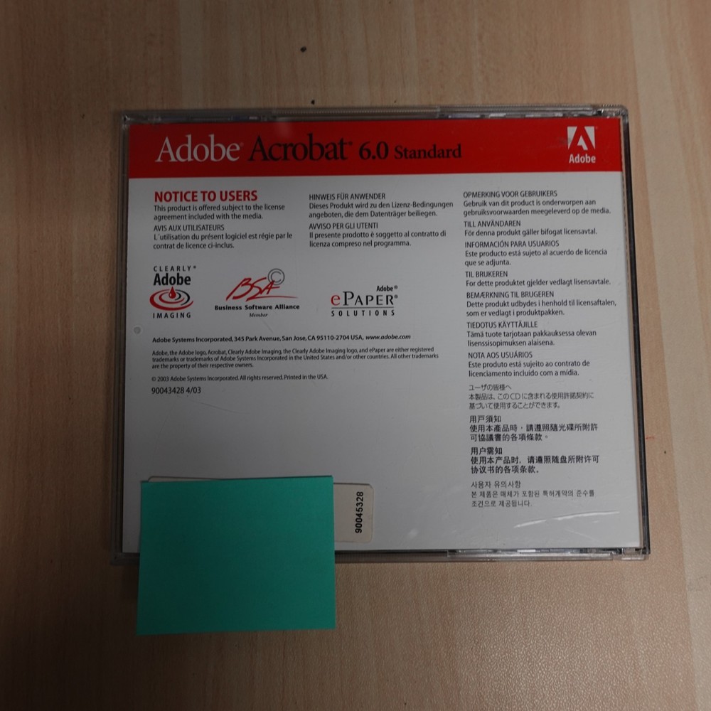 Adobe Acrobat 6.0 Standard For Windows with Serial Number