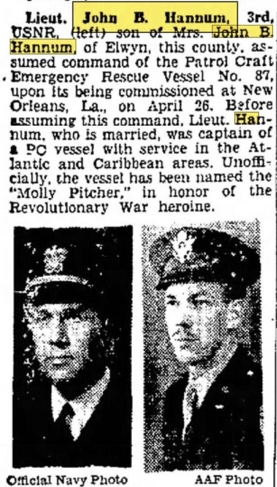 WWII Navy officers Uniform Named Sub-Chaser