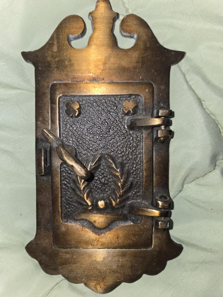 Antique Solid Brass Door Knocker Speak Easy Take A Look