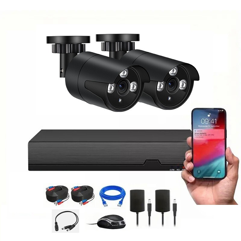 Sansco H.265+ 4MP DVR Security System 4CH DVR CCTV Camera Night Vision