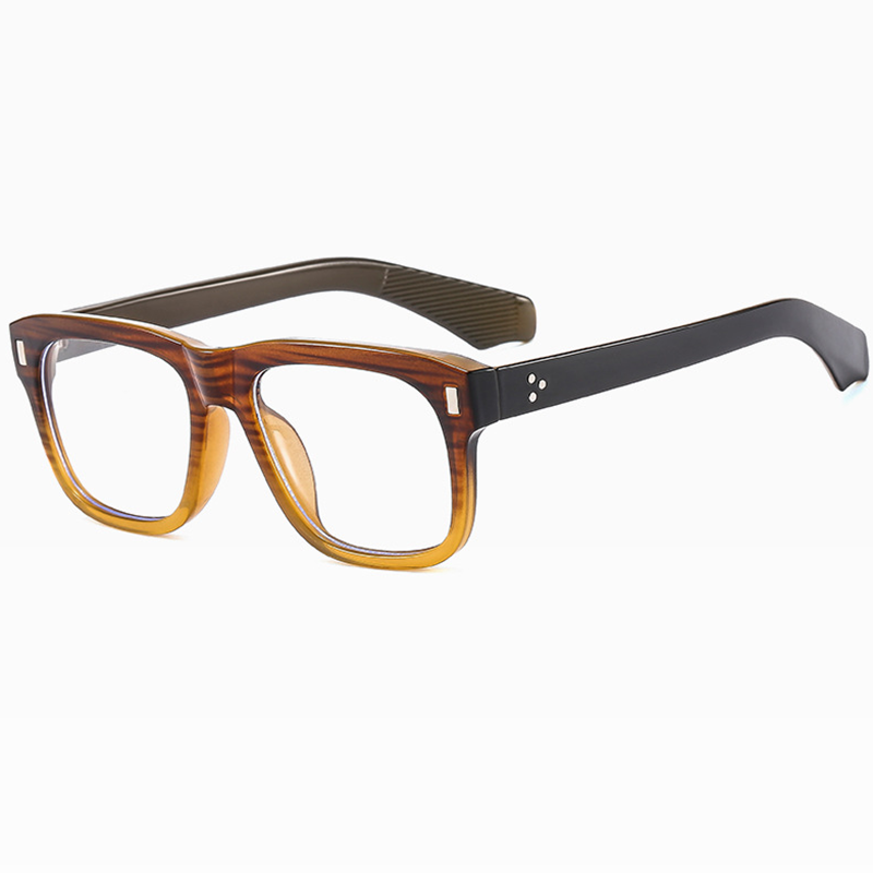 Men Square Blue Light Blocking Reading Glasses Clear Lens Full Frames Glasses
