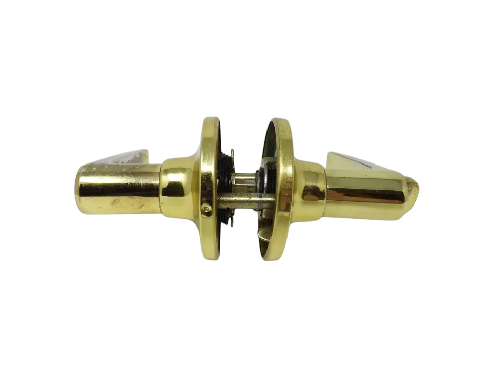 Polished Gold Non-Locking Door Handle Hardware