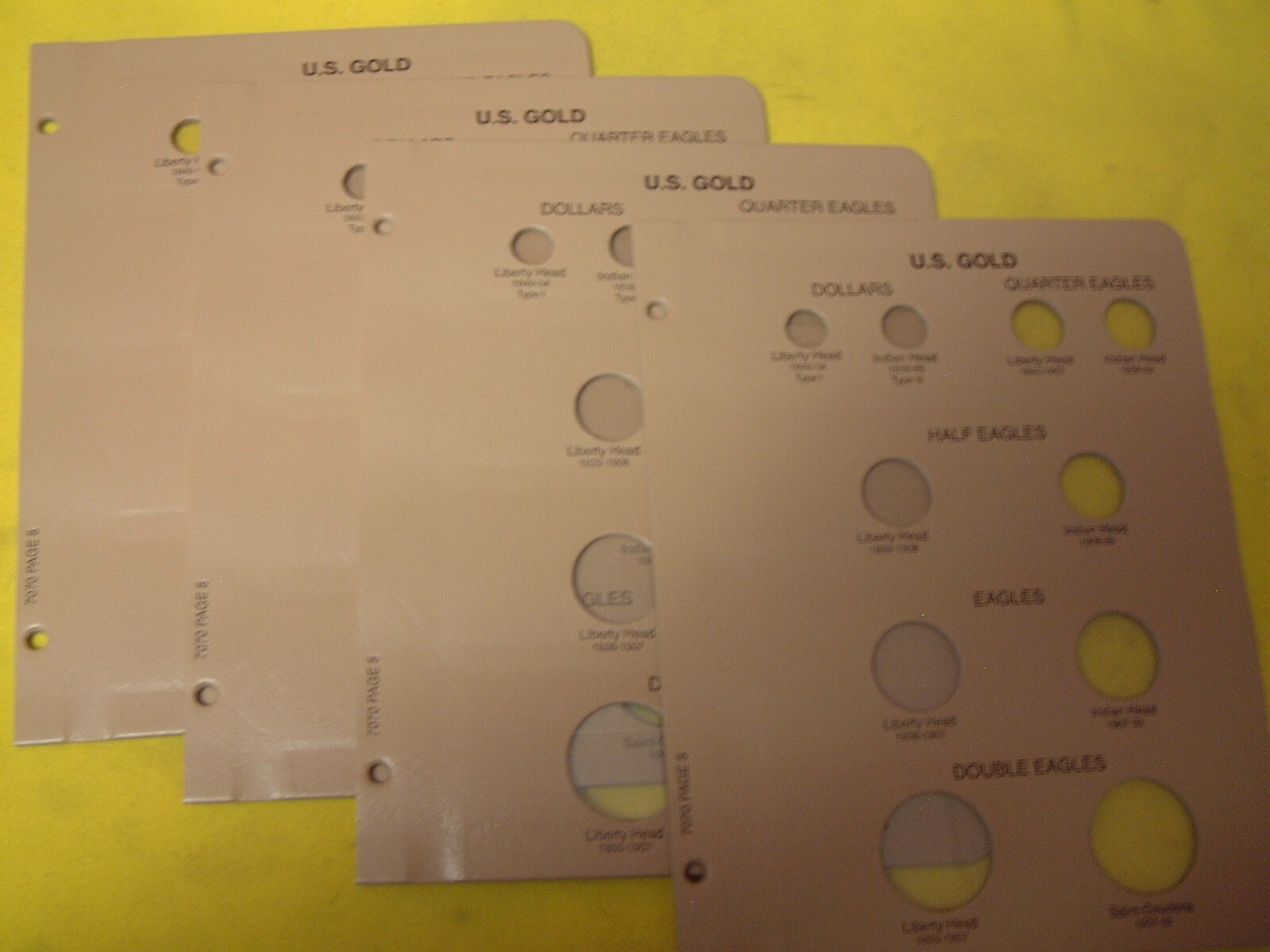 DANSCO #7070 PAGE 5 - U.S. GOLD TYPE PAGE - BRAND NEW