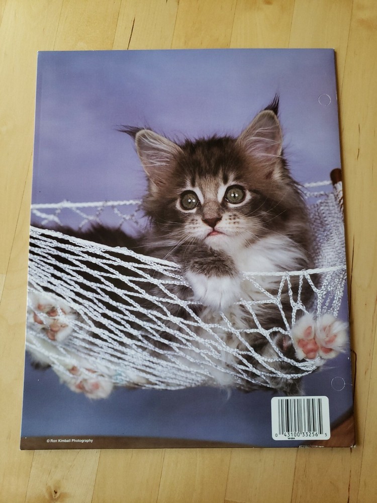 Mead Ron Kimball Cute Kitty Cat Folder
