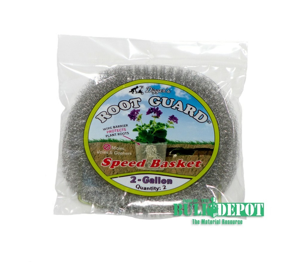 2-Gallon Digger's RootGuardTM Speed Baskets, Gopher Wire Baskets 2-Pack