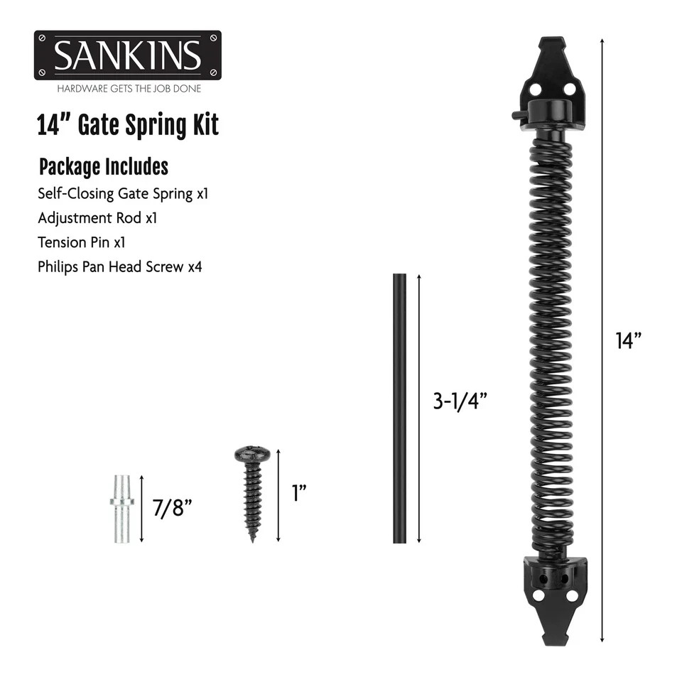 14 Gate Spring Self Closing Heavy Duty Outdoor Door Spring Automatic