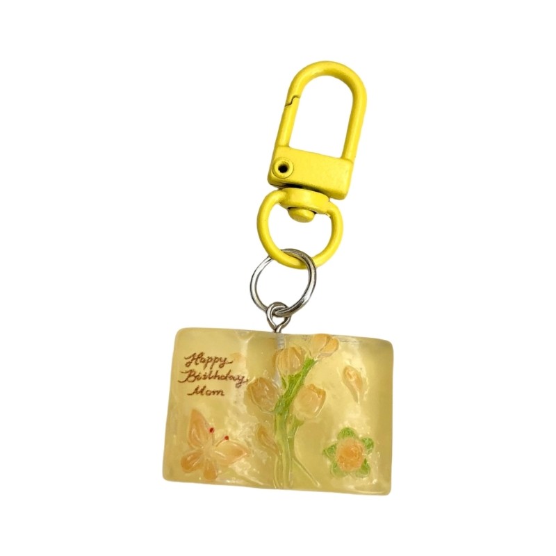 Butterfly Flower Keychain Compact Backpack Accessory Unique Gift For Loved Ones