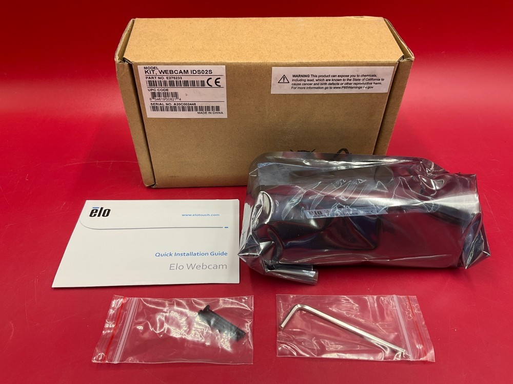 Elo Web Camera Kit IDS 02 E275233 ✅❤️️✅❤️️ BRAND NEW! SEALED! ✅❤️️✅❤️️