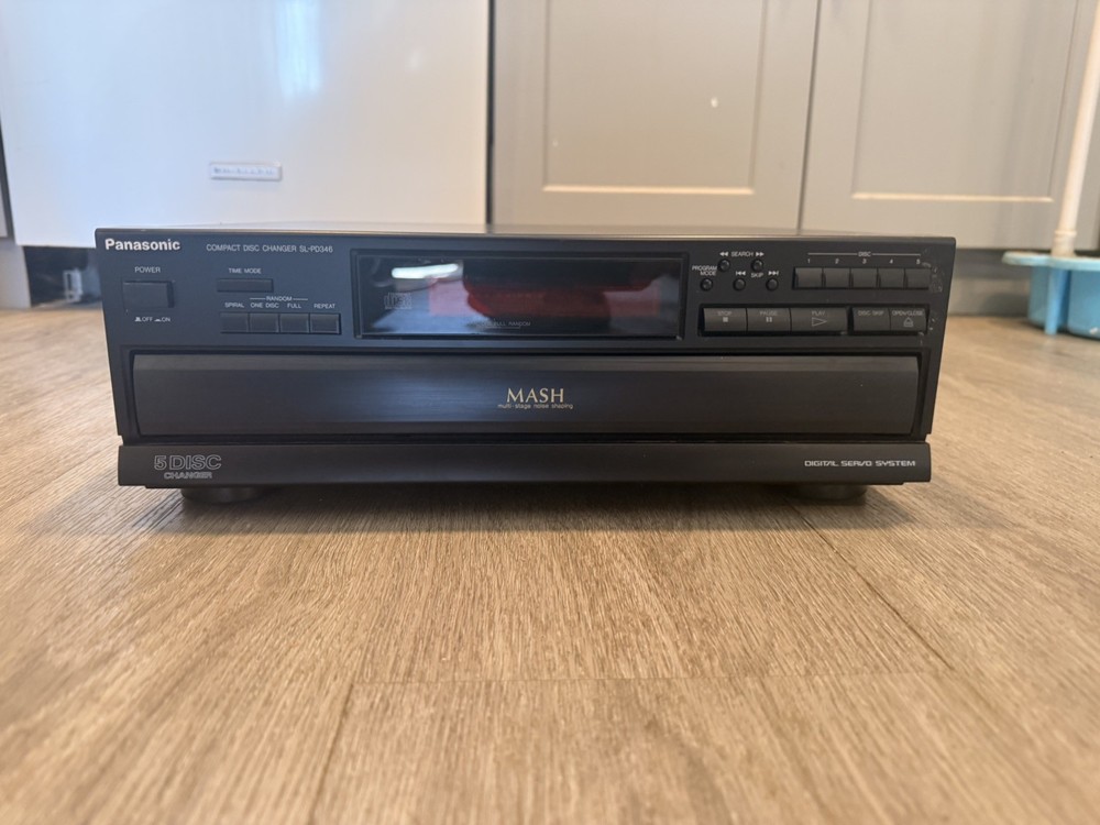 Panasonic 5 Disc CD Compact Disc Changer Model SL-PD346 Black NO REMOTE