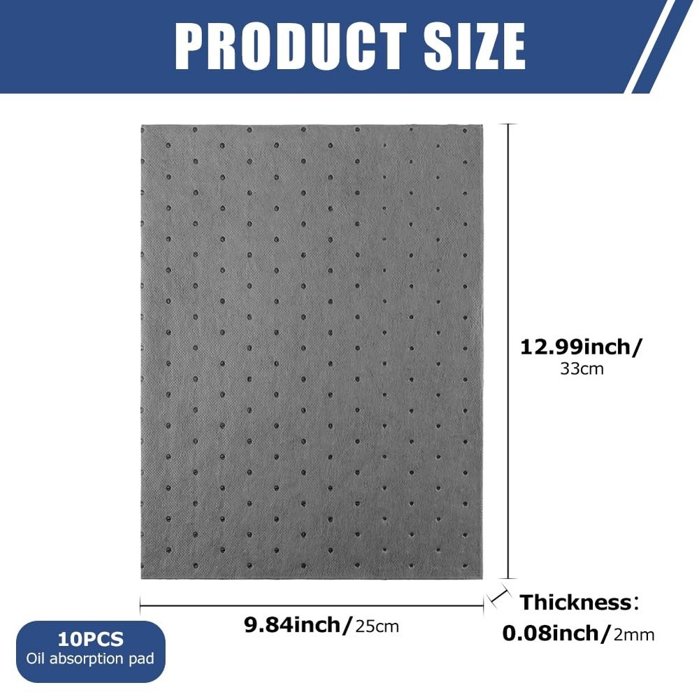 Saycker Oil Absorbent Pads,High Absorbency Microfiber Polypropylene Absorbing...