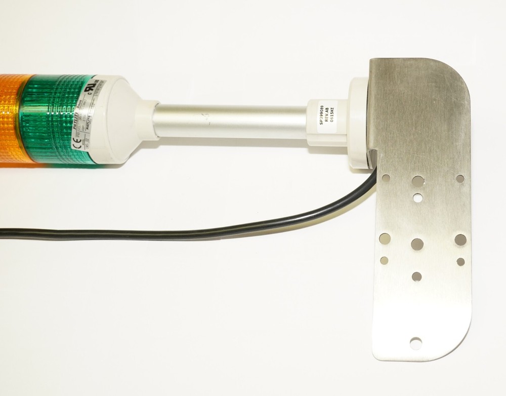 Patlite LMS-02 Stack Light - Green, Yellow, Red with Stainless Mount - 24V