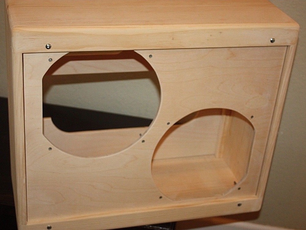 rawcabs 5E8 narrow panel twin low power pine empty combo cabinet