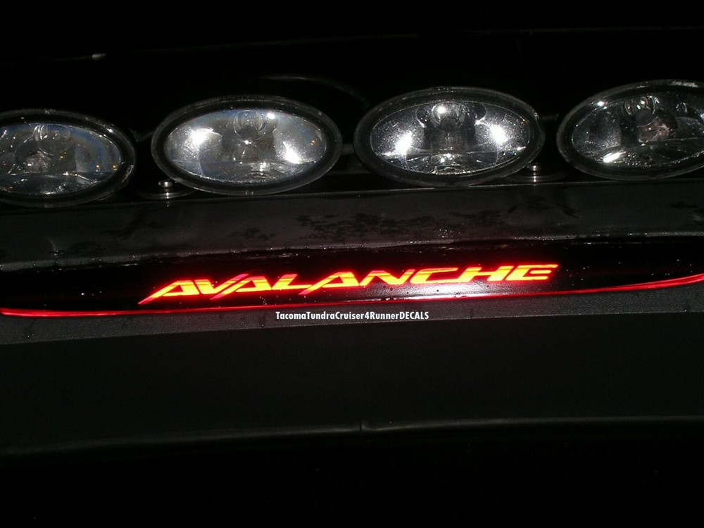 FITS Chevy Avalanche 3rd Brake Light Decal 2004 2005 2006