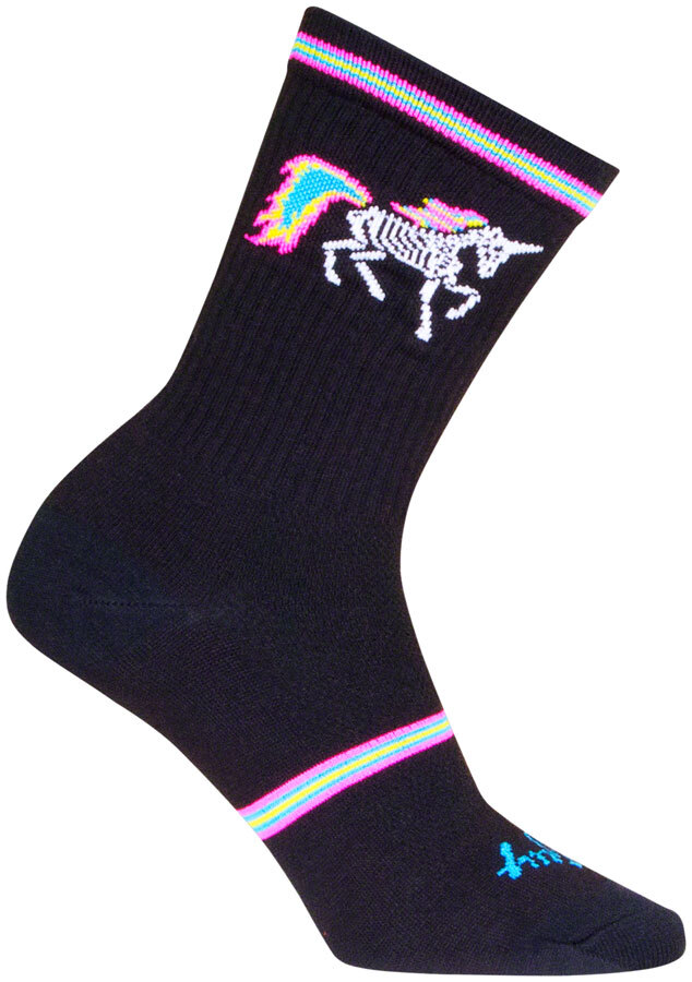 SockGuy Dark Magic Crew Socks - 6 inch, Black/Multi, Large/X-Large