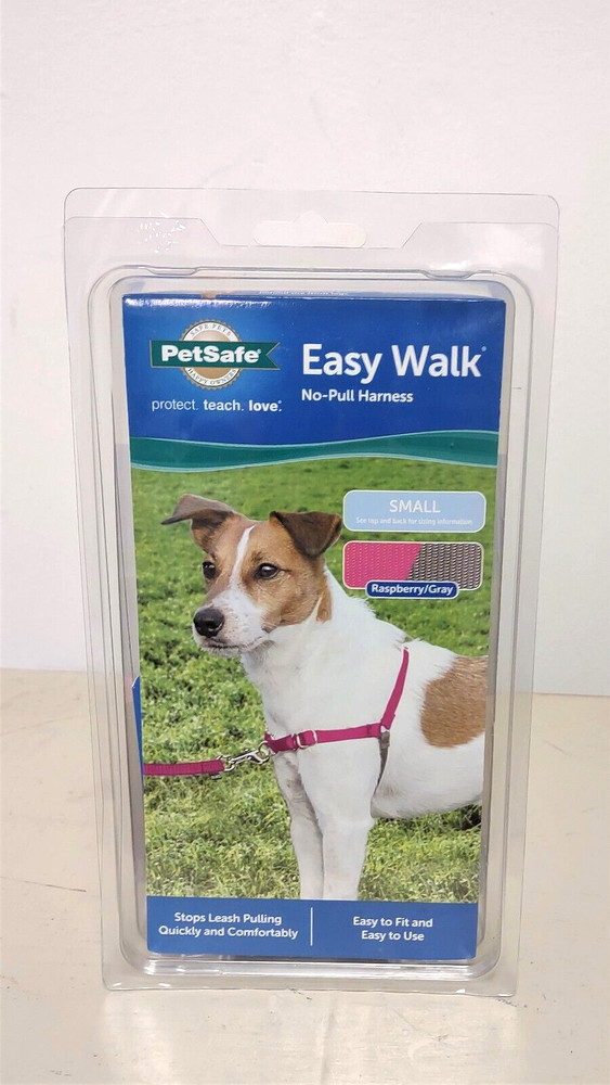 PetSafe Easy Walk No-Pull Harness Size Small Raspberry Pink & Gray NEW NIB