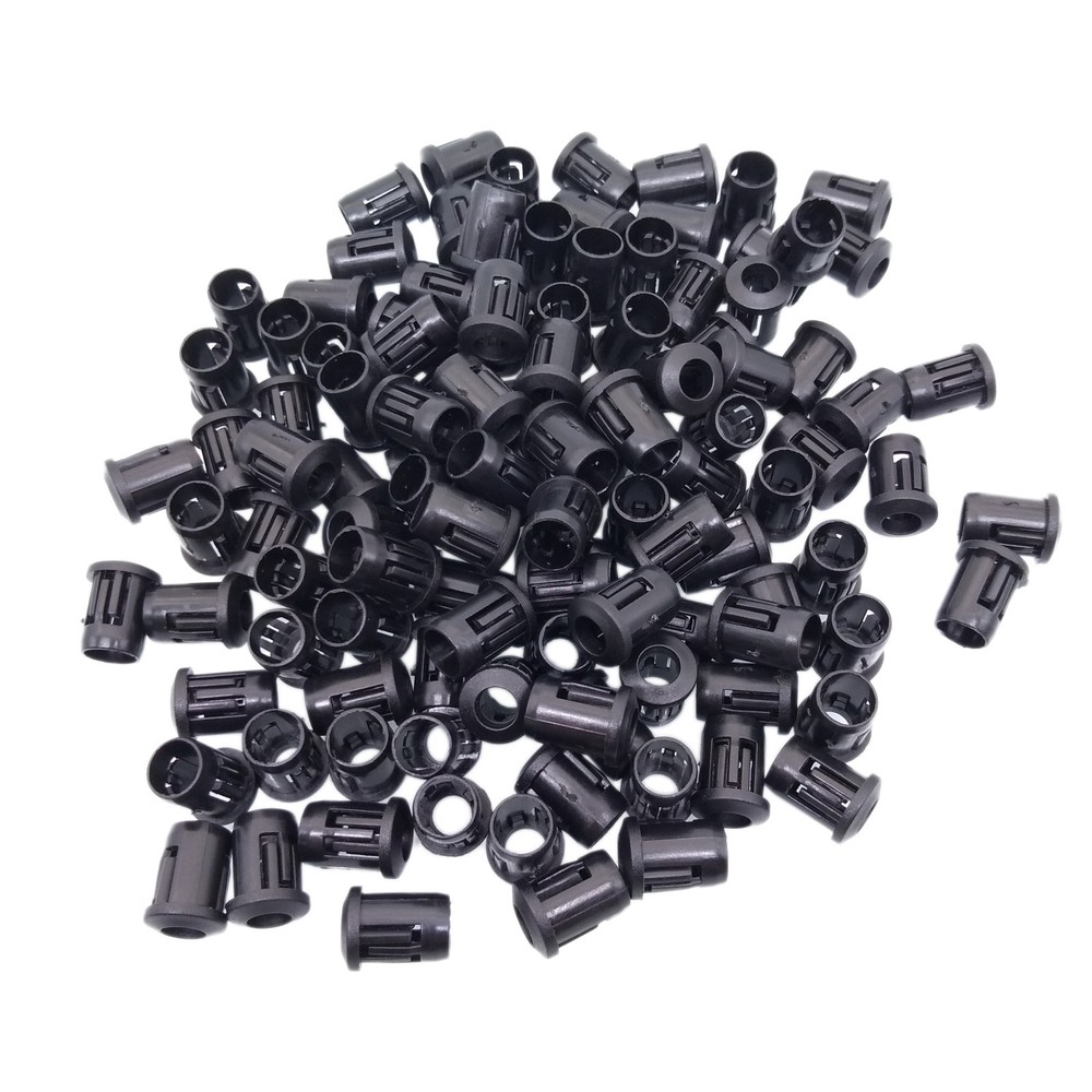 100pcs 5mm Black Plastic LED Clip Holder Case Cup Mounting