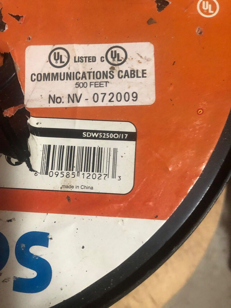 400 feet Quad shield coax cable SDW5250O/17