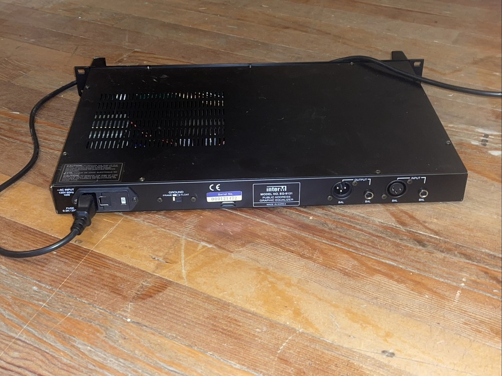 INTER-M EQ-9131 31 BAND EQUALIZER EQ