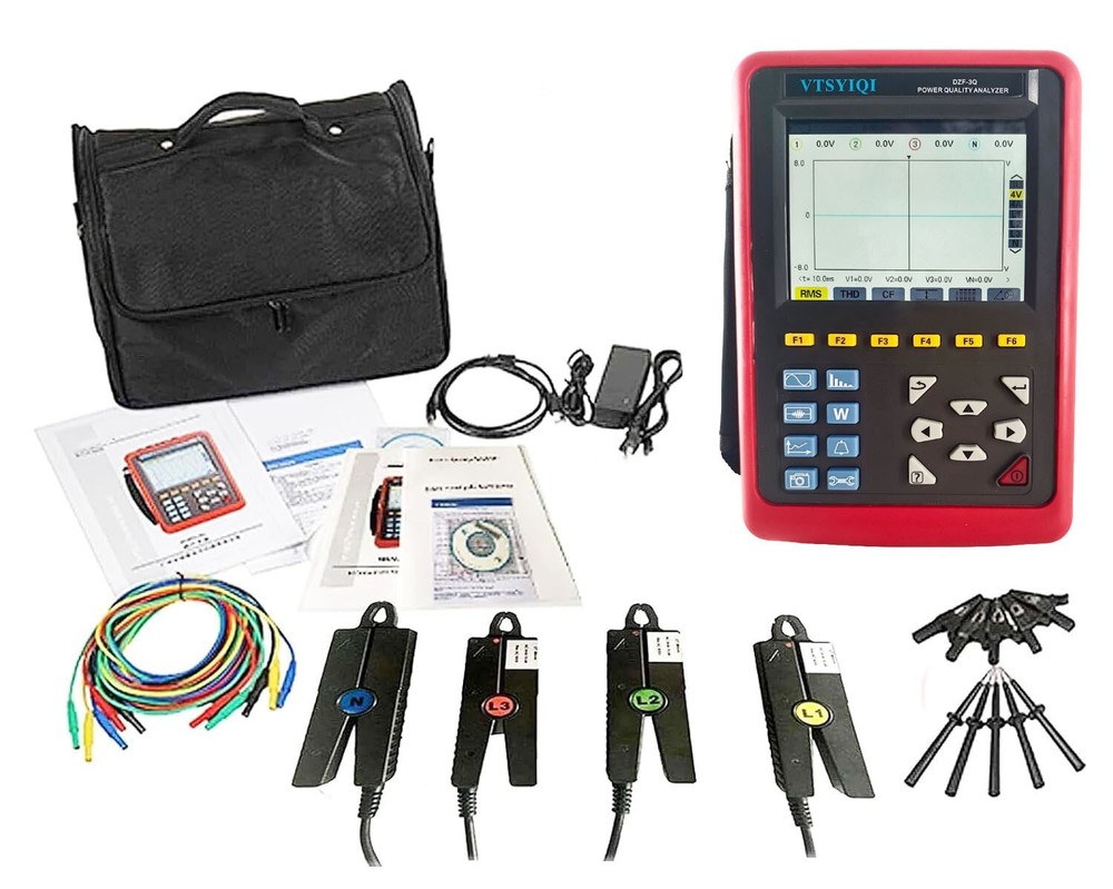 3 Phase Power Quality Logger Power Quality Testing 2G SD Memory Card 10mA~10.0A
