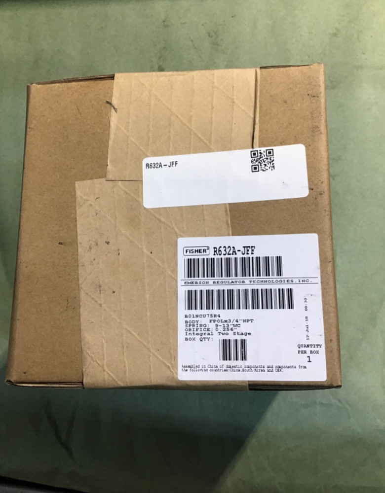 FISHER R632A-JFF INTEGRAL 2 STAGE REGULATOR NEW UNOPENED BOX