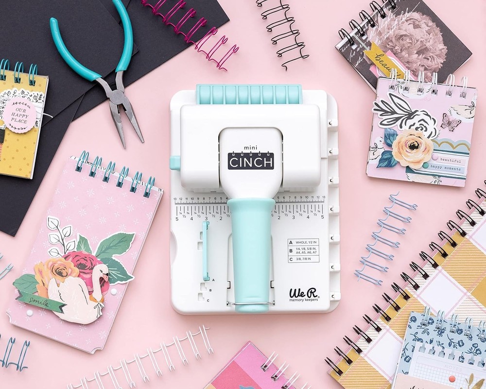 Mini Cinch Bundle Includes Book Binding Machine, 16 Wires, Wire Cutters, and ...