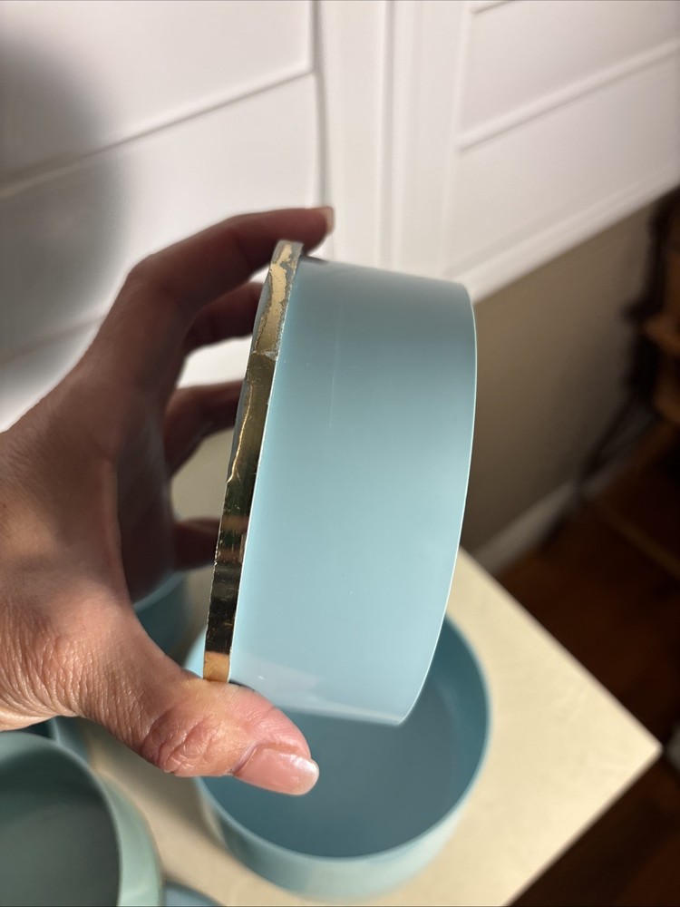 5 Five Elizabeth Arden Blue Grass Dusting Powder Empty Container 1934 Plastic