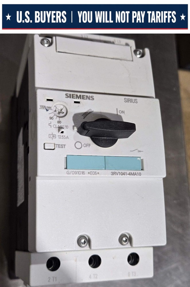 SIEMENS 3RV1041-4MA10 MOTOR PROTECTOR OVERLOAD RELAY