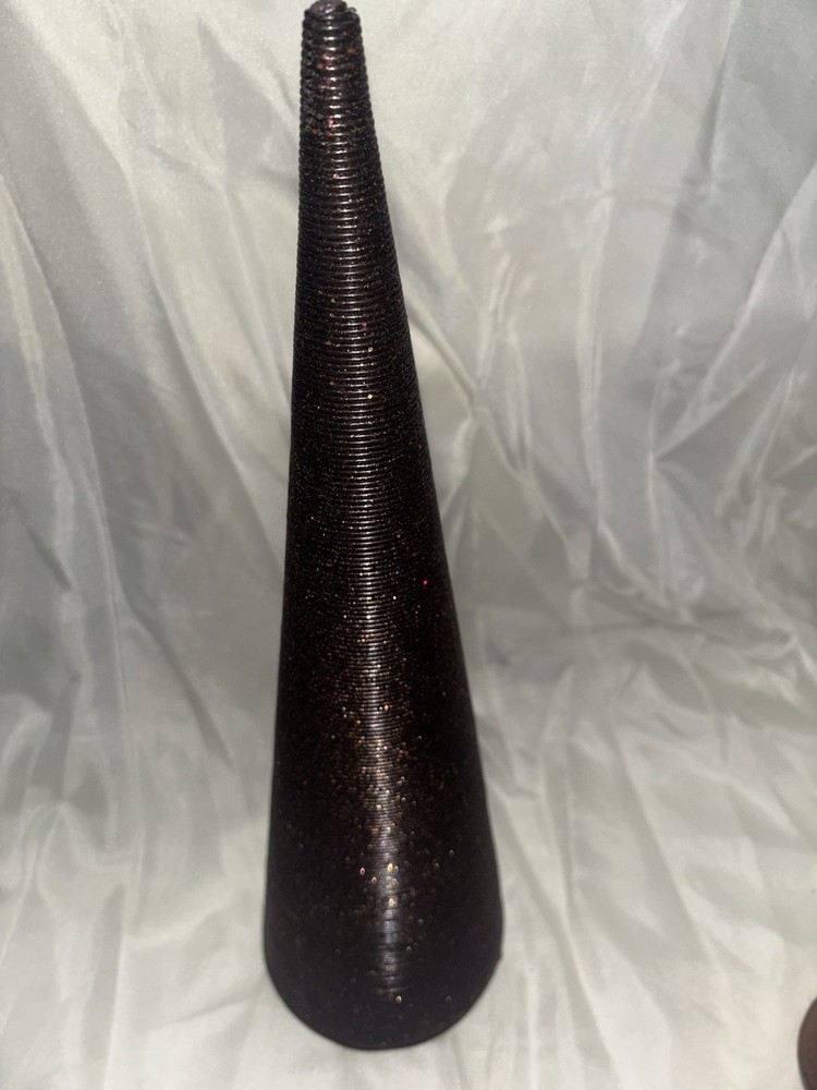 18” Christmas Sparkly Cone Tree Dark Brown